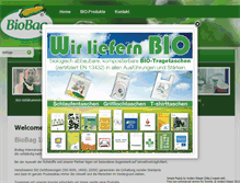 Tablet Screenshot of biobag-germany.de